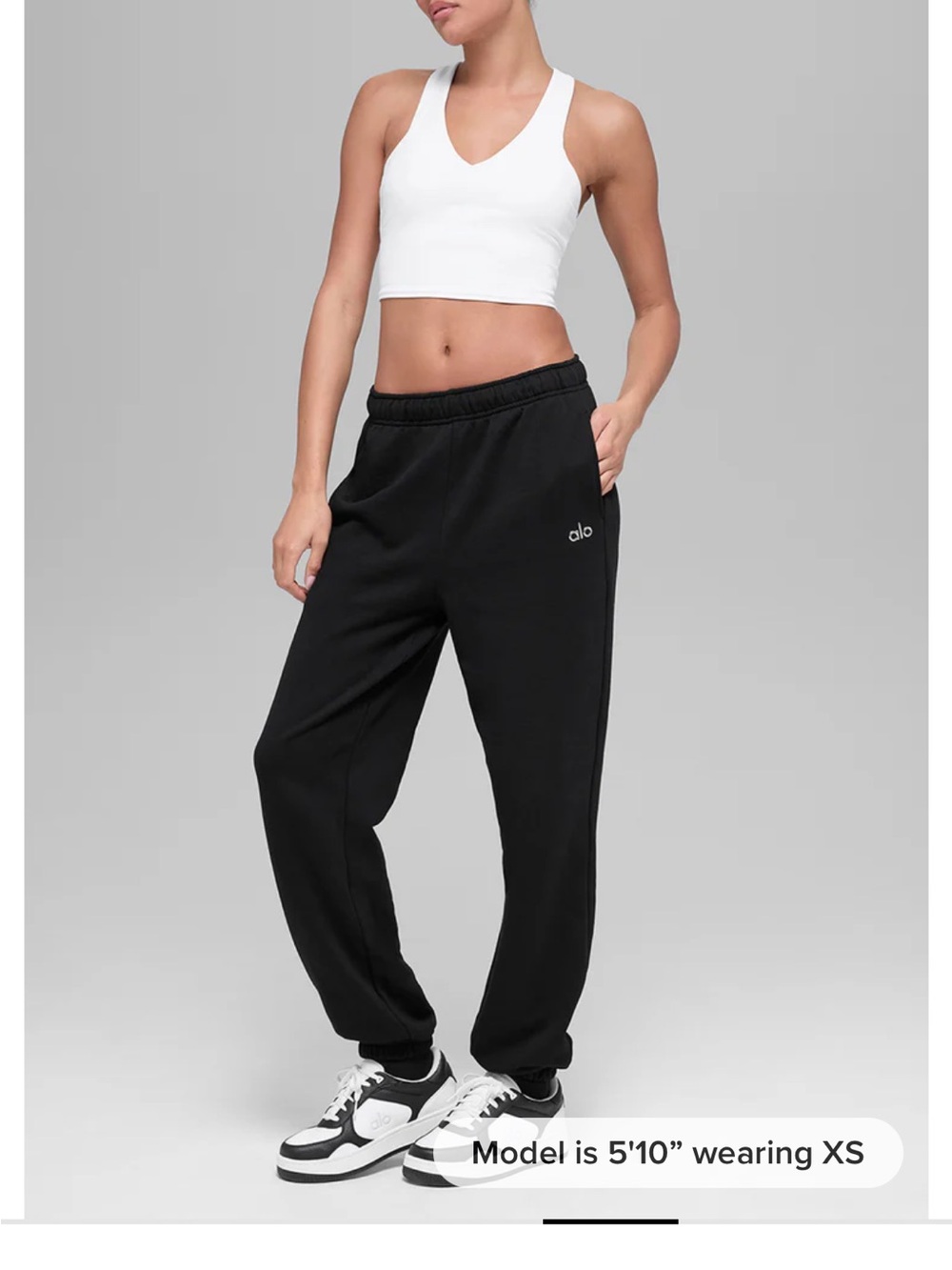 ALO Yoga Black Track Joggers
